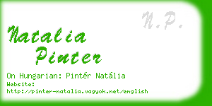 natalia pinter business card